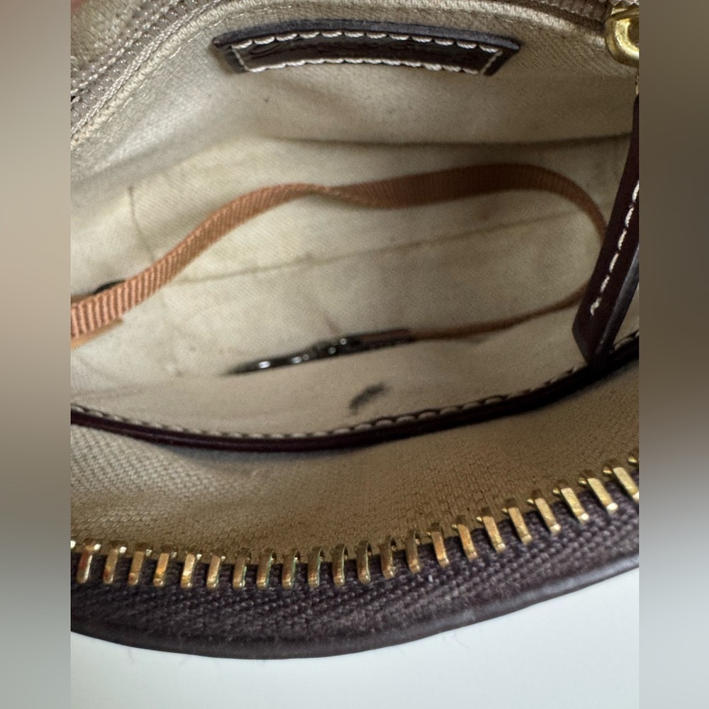 Dooney & Bourke Burgundy Small Domed Crossbody Leather Bag - Picture 7 of 8
